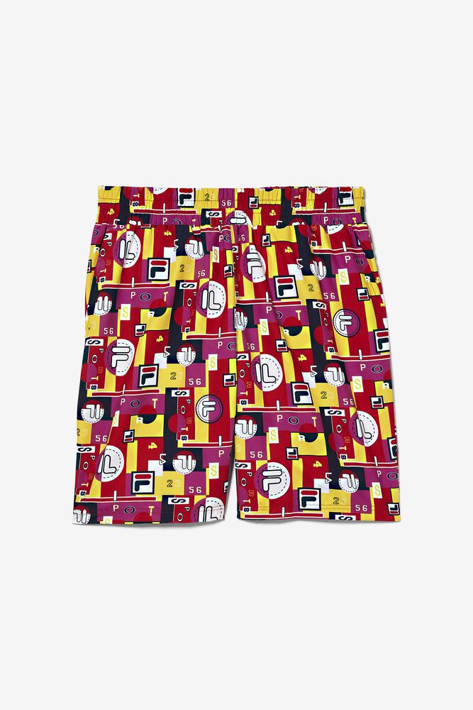 Fila Shorts Mens Multicolor - Keme Printed Swim - Philippines 8637109-QE